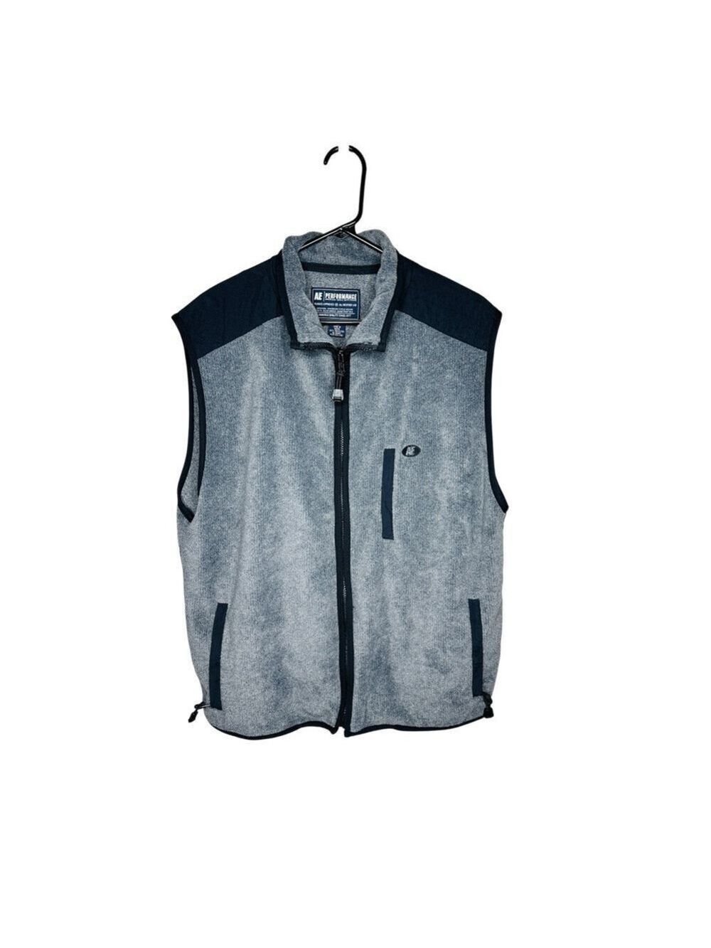 American Eagle‎ Outfitters AE Performance Gray Fleece Vest Men’s XXL Full Zip